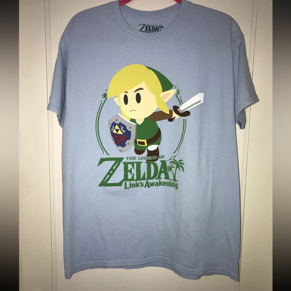 The Legend of Zelda "Link's Awakening" Large T-Shirt Nintendo Super Cool